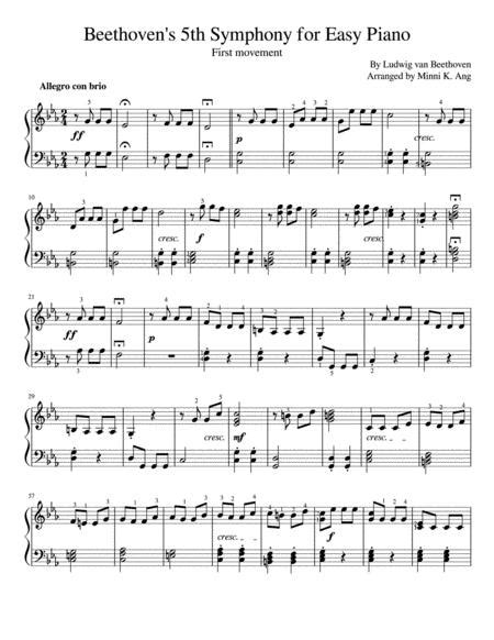 beethoven 5th symphony notes